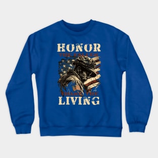 Honor The Fallen Thank The Living Crewneck Sweatshirt